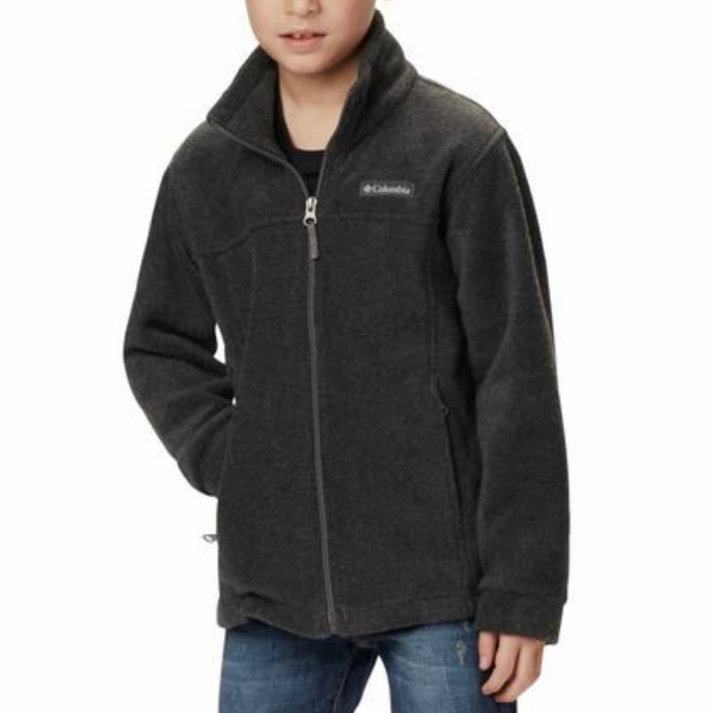 Columbia Steens Mountain Fleece Full Zipper Black Gorpcore. Size Large (14/16)
